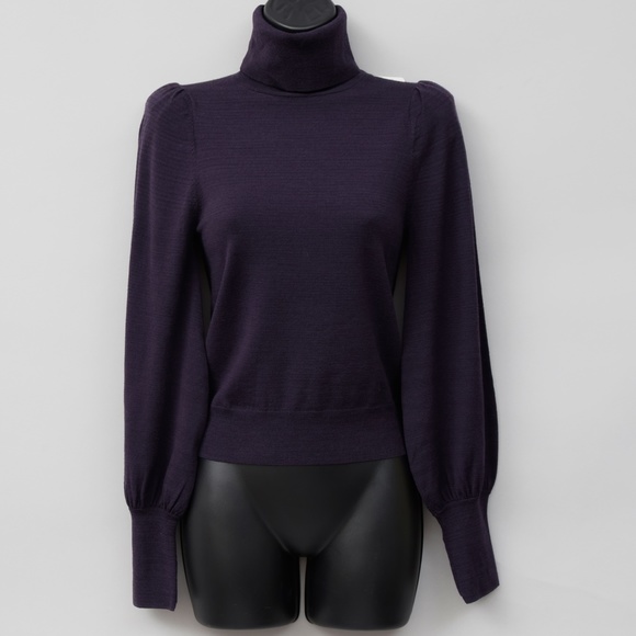 NWT ALC Eggplant Purple Turtleneck Sweater - Picture 3 of 10